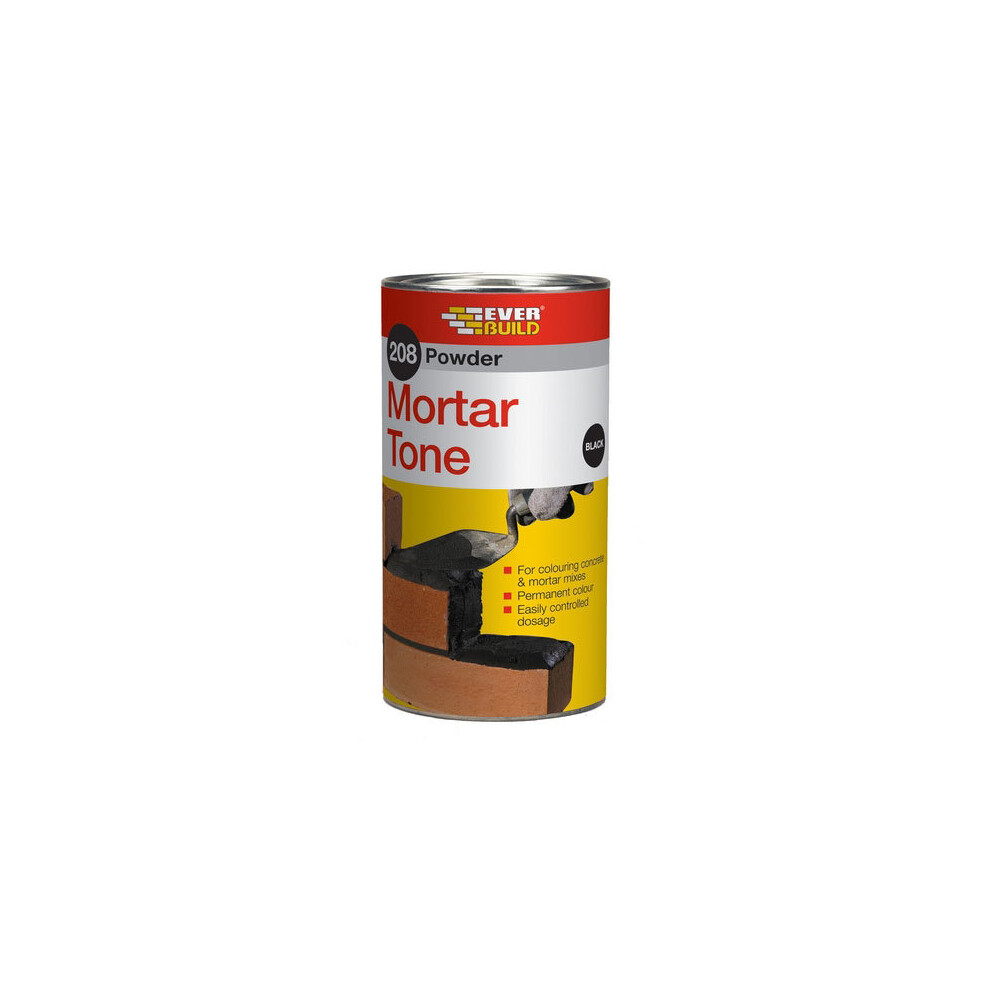 Everbuild 208 Powder Mortar Tone Black 1kg