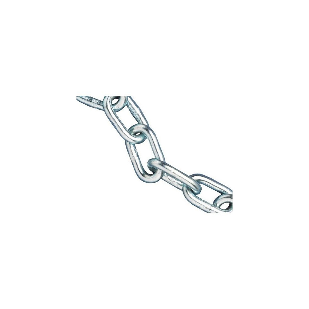 Faithfull FAICHAL615 Zinc Plated Chain 6mm x 15m Reel - Max Load 250kg
