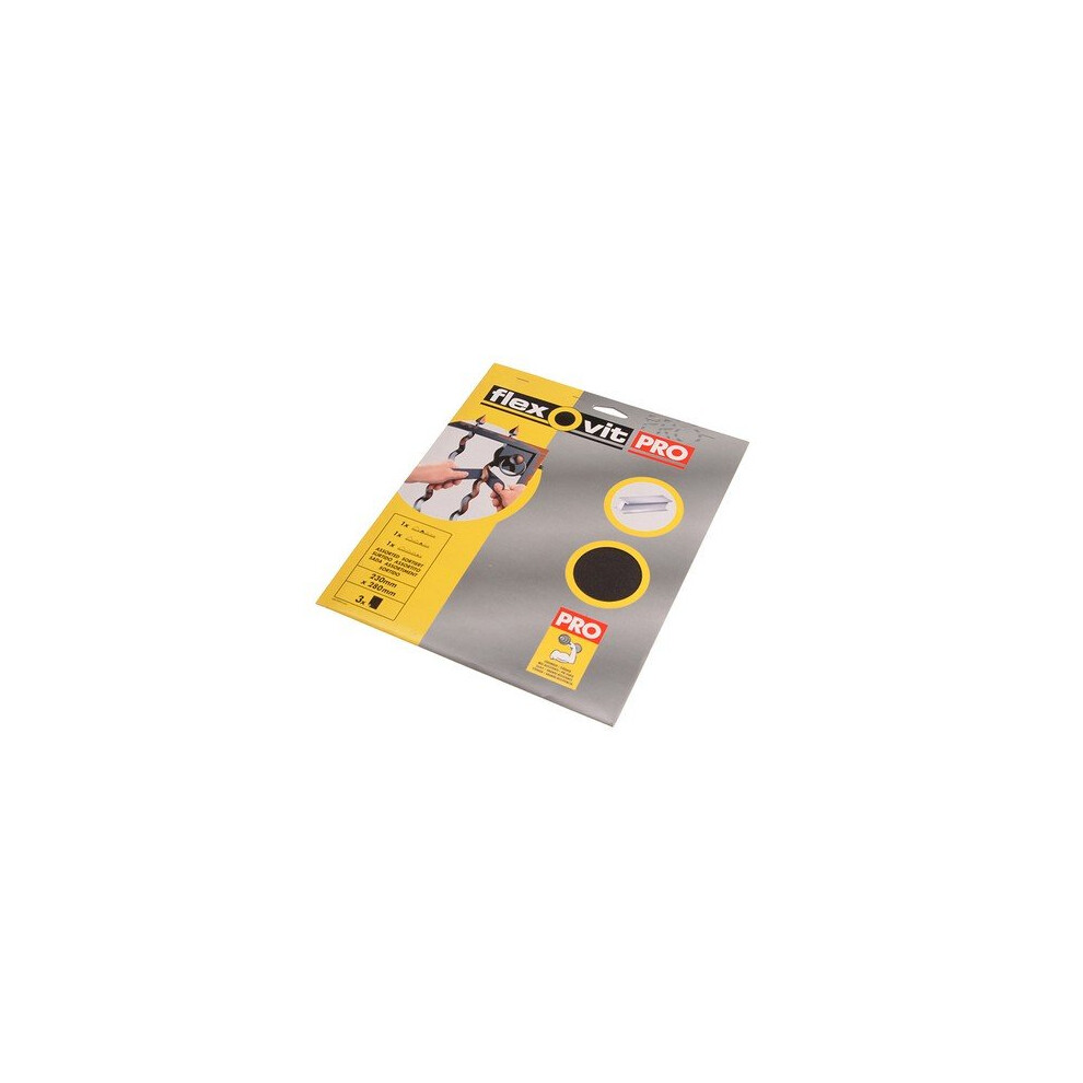 Flexovit 63642558253 Emery Cloth Sanding Sheets 230 X 280Mm Very Fine 150G 25 5010352582531
