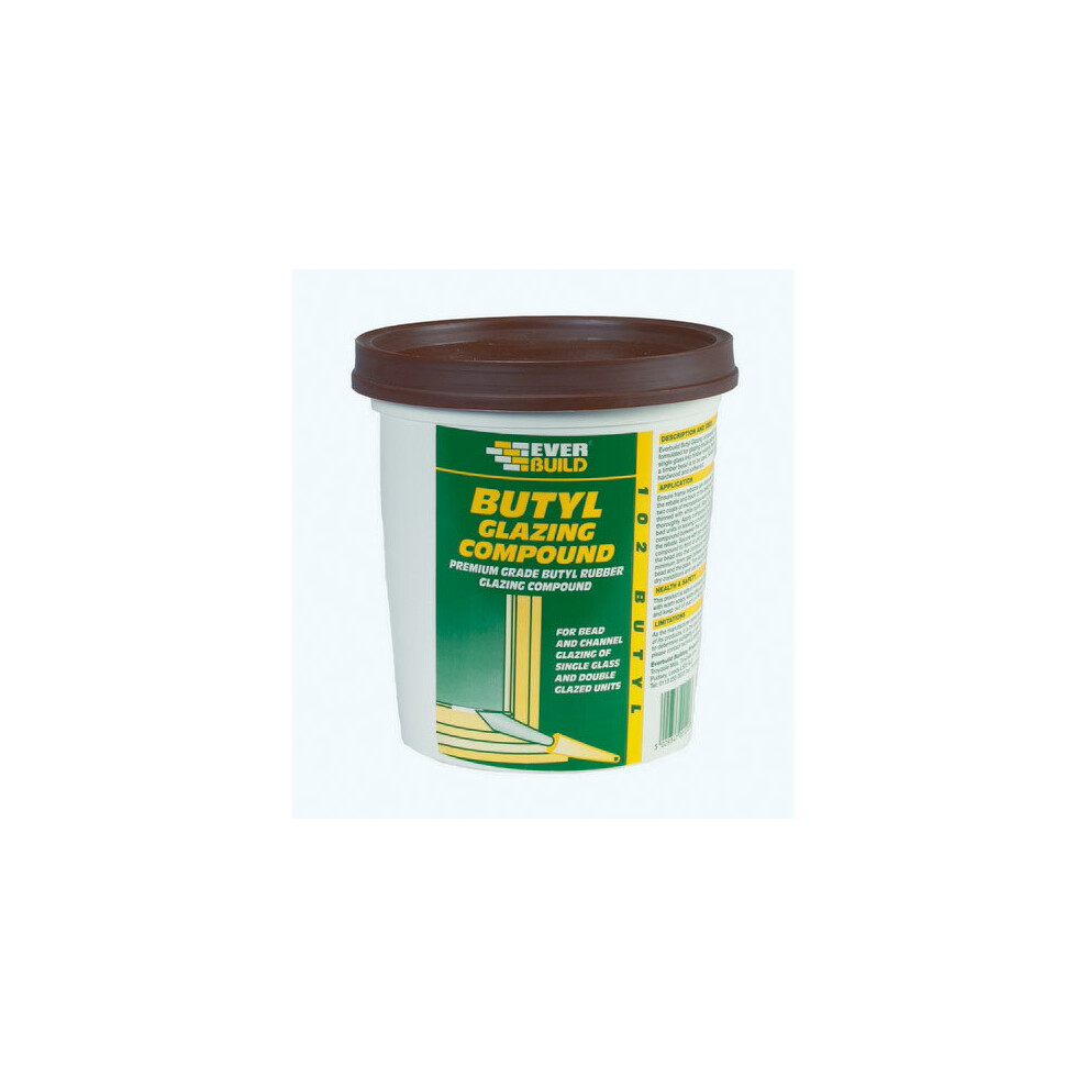 Everbuild 102 Butyl Glazing Compound Brown 2kg