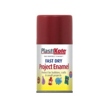 Plasti-Kote PKT134S Fast Dry Enamel Aerosol Red Metallic 100ml