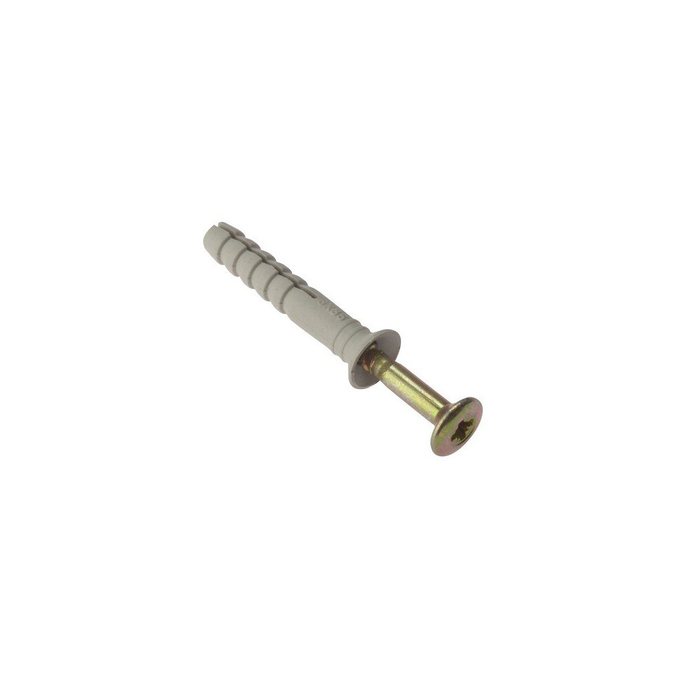 Forge 10HF630 Hammer Fixing & Plug M6 x 35mm Bag of 10