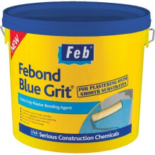 Everbuild FBBLUE5 Febond Blue Grit Plasterers Grip Coat Bonding Agent 5 Litre