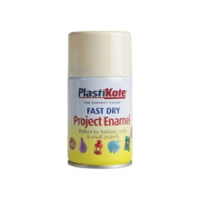 Plasti-Kote PKT154S Fast Dry Enamel Aerosol De La Crème 100ml