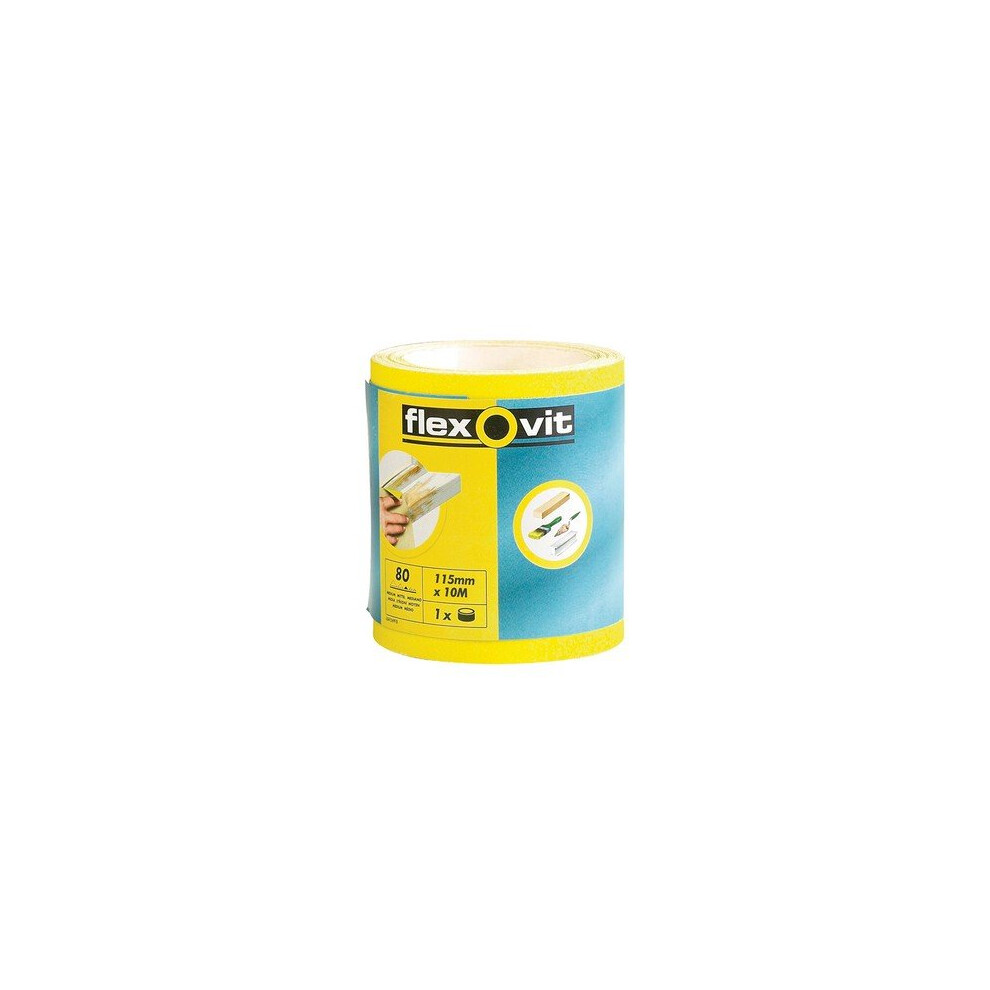 Flexovit 66261104056 High Performance Sanding Roll 115Mm X 5M Coarse 60G 3157629645710