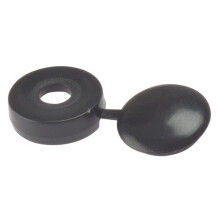 Forge 100HCC2L Hinged Cover Cap Black No.10-12 Bag of 100