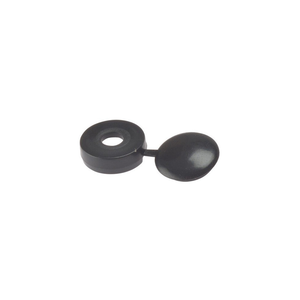 Forge 100HCC2L Hinged Cover Cap Black No.10-12 Bag of 100