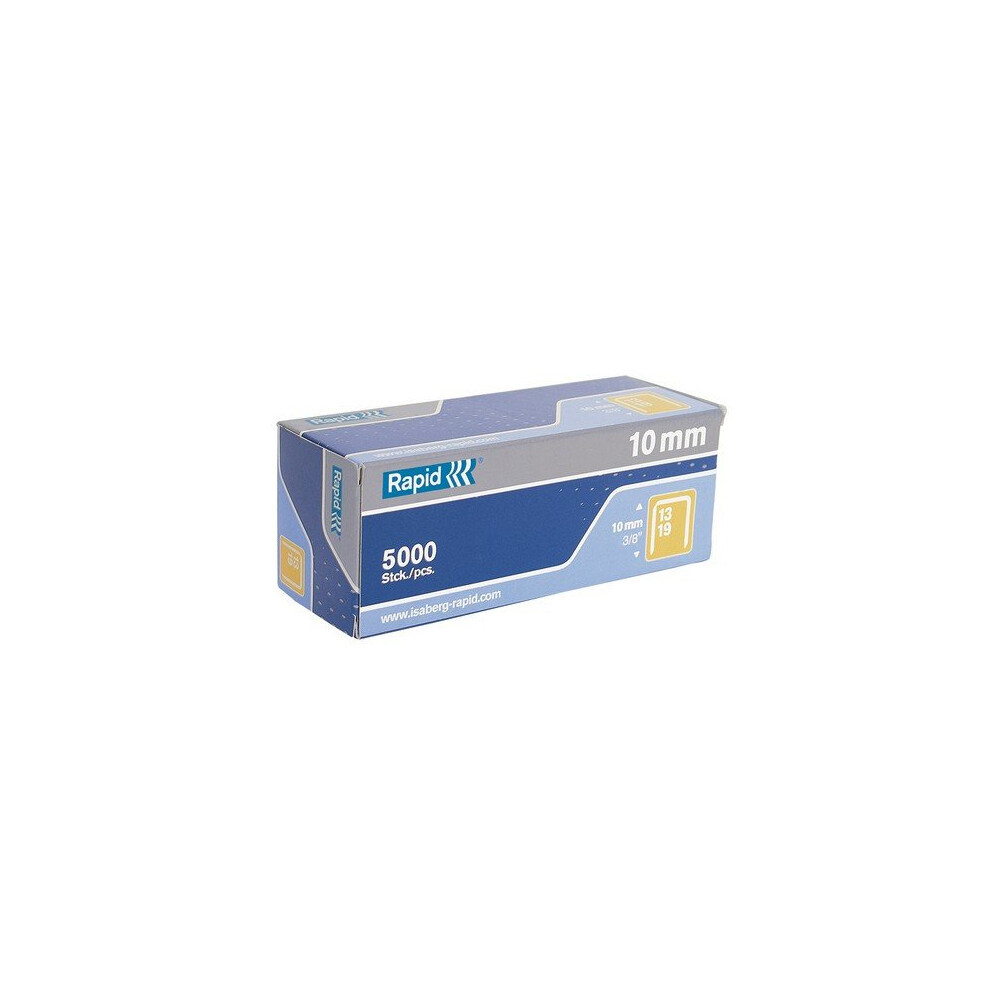 Rapid 11840600 13/10 10mm Galvanised 5m Staples Box of 5000