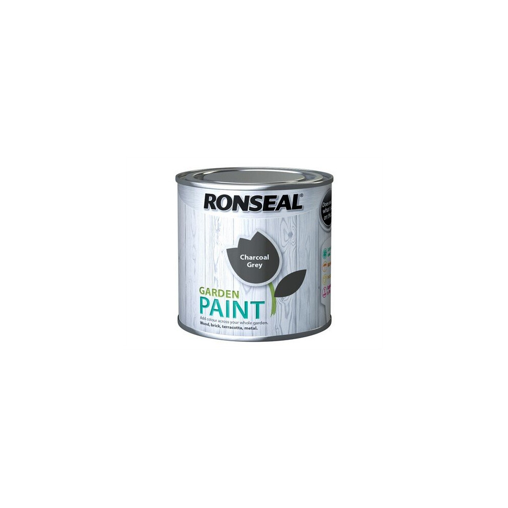 Ronseal 38262 Garden Paint Charcoal Grey 250ml