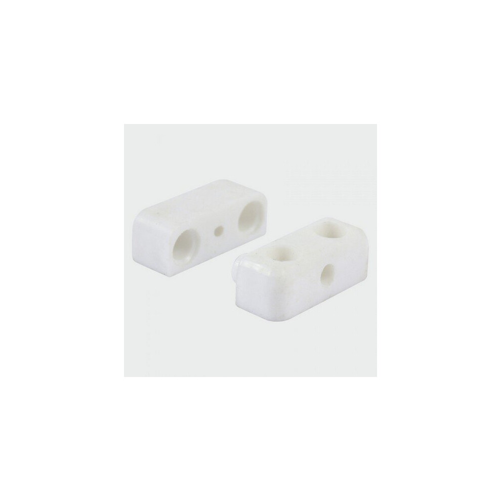 TIMco KDWHITEP Knock Down Block White 35 x 25 x 12mm Bag of 4