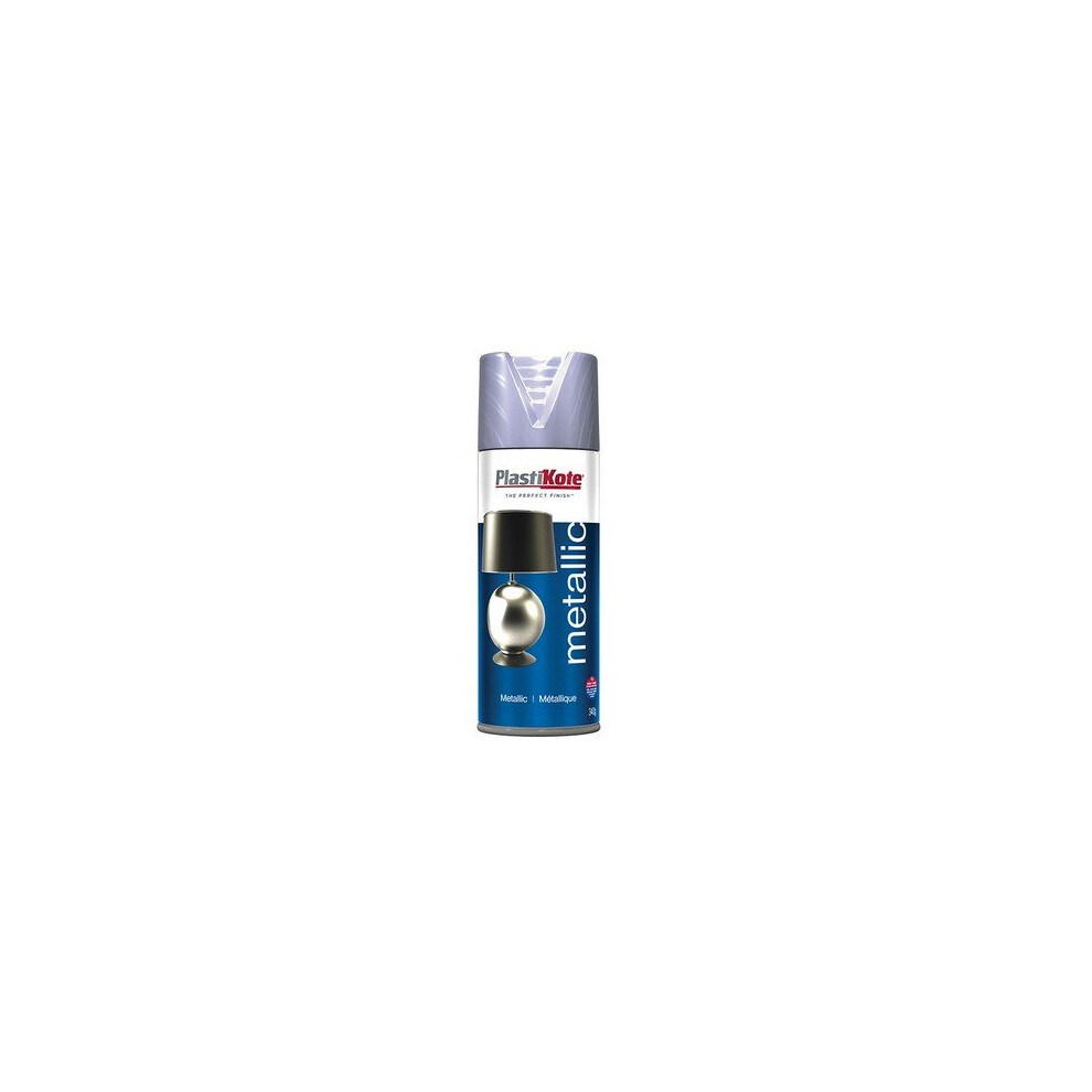 Plasti-Kote PKT621 Metallic Spray Silver 400ml