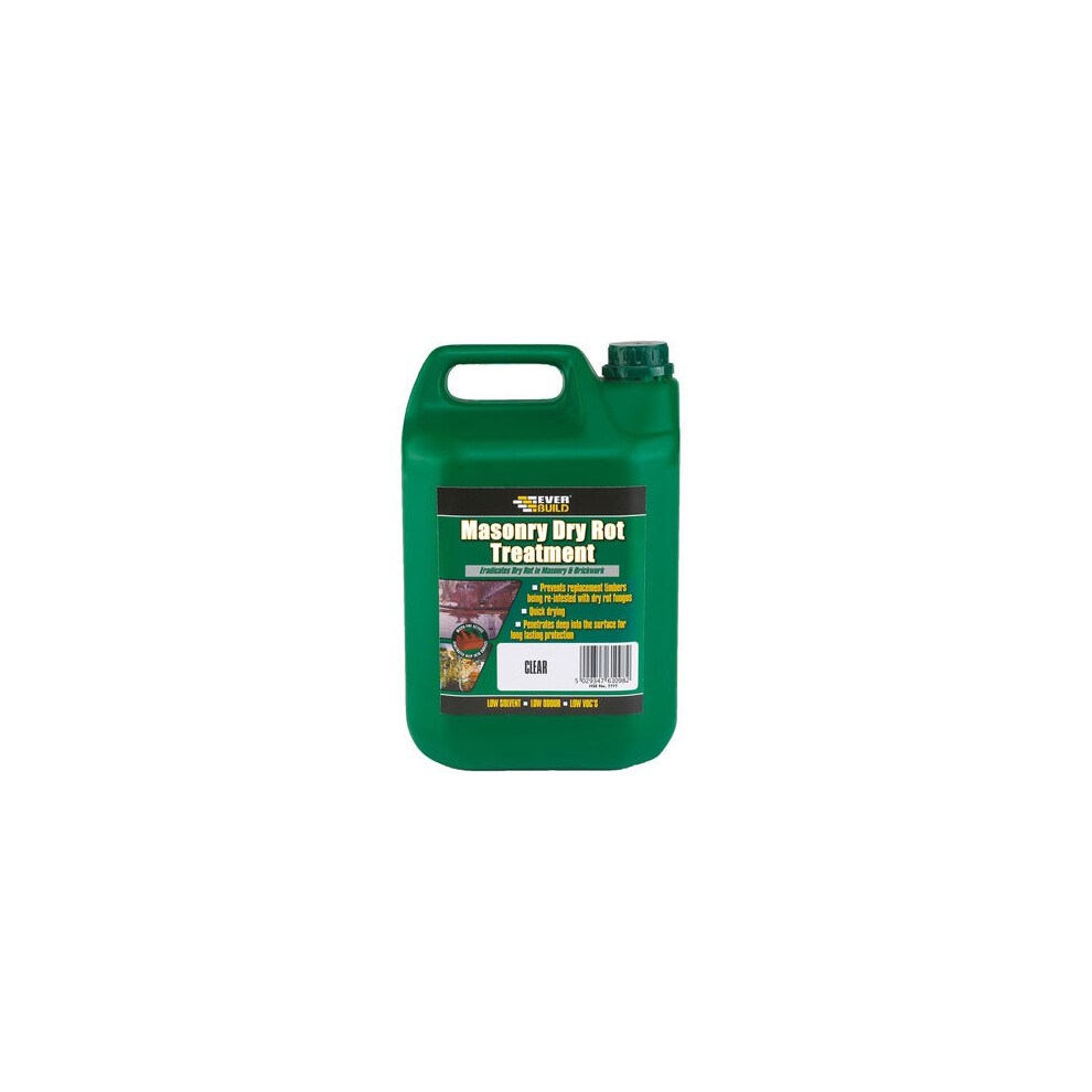 Everbuild LJROT05 Masonry Dry Rot Treatment 5 Litre