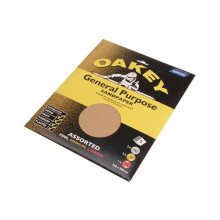 Oakey 66261135685 Glasspaper Sanding Sheets 230 x 280mm Assorted Pack of 5