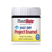 Plasti-Kote PKTB2W Fast Dry Enamel Paint Paint B2 Bottle Black Matt 59ml