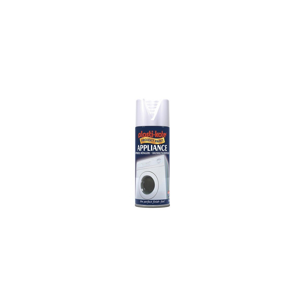 Plasti-Kote PKT619 Appliance Enamel Spray Gloss White 400ml