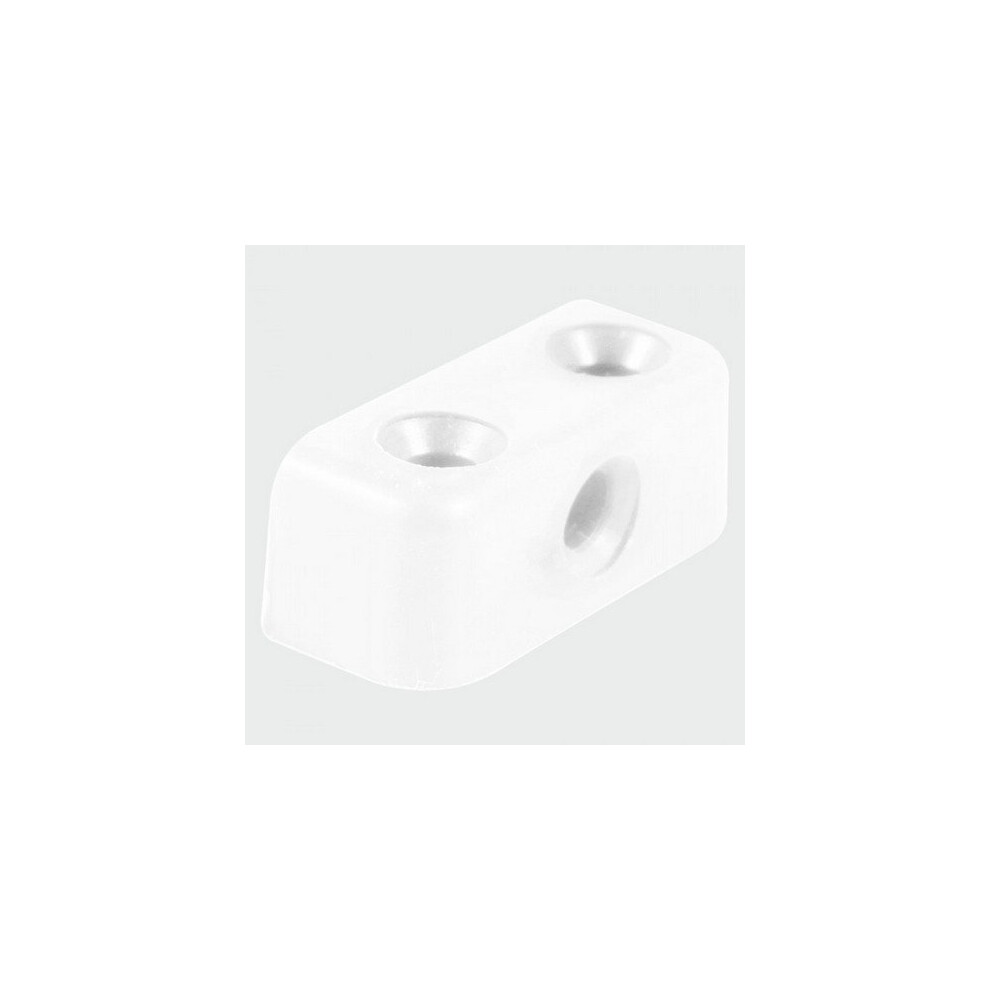 TIMco MBWHITEB White Modesty Block Bag of 65
