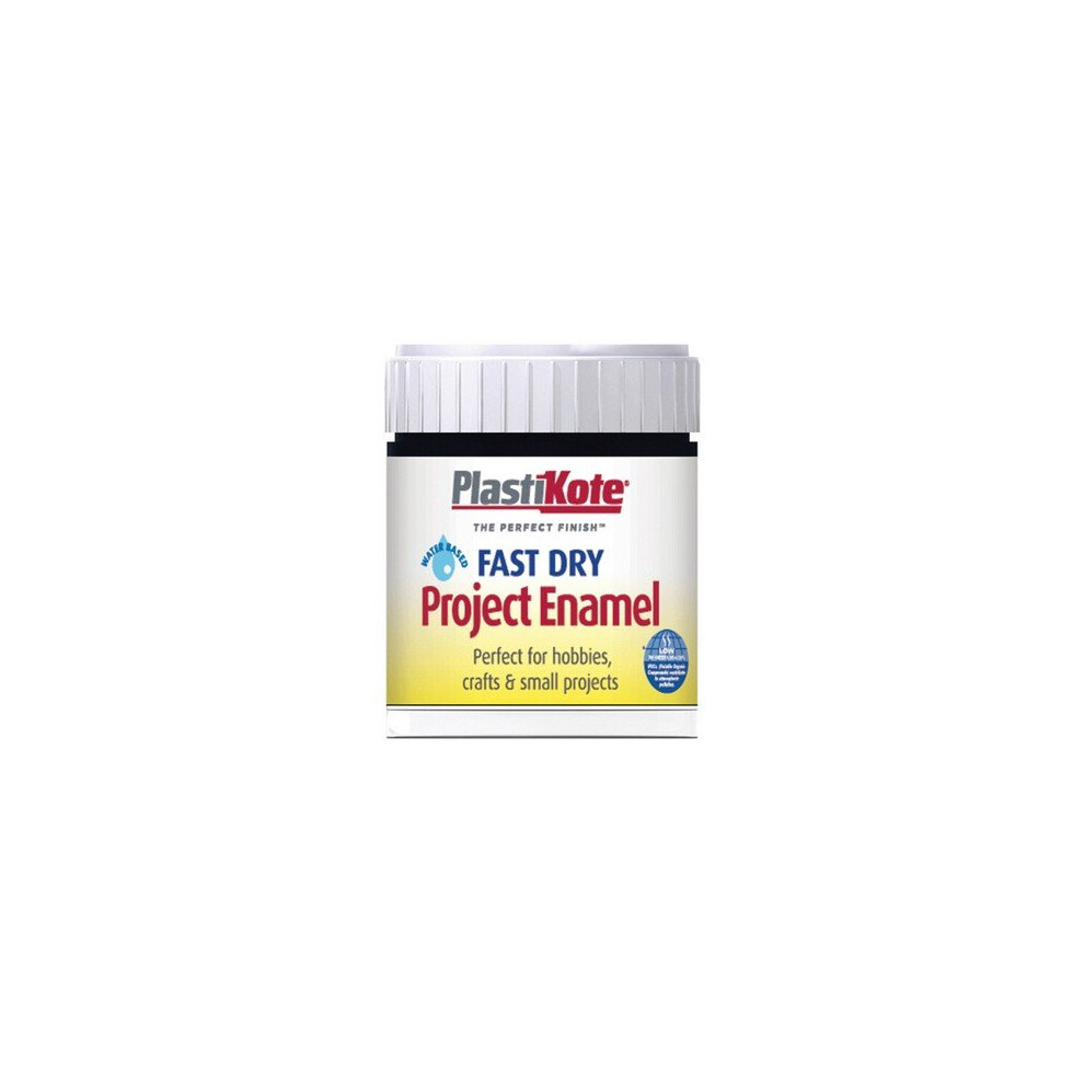 Plasti-Kote PKTB1W Fast Dry Enamel Paint B1 Bottle Black Gloss 59ml