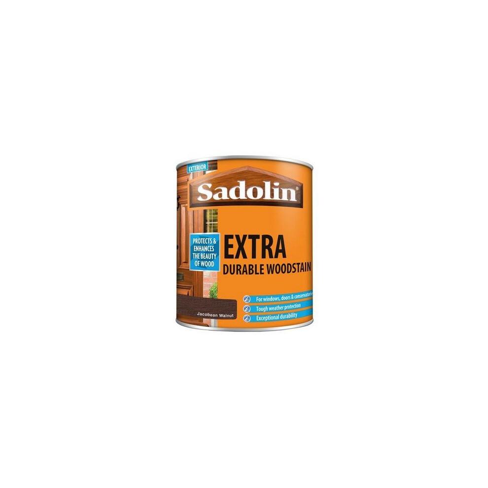 Sadolin 5028539 Extra Durable Woodstain Jacobean Walnut 1 Litre