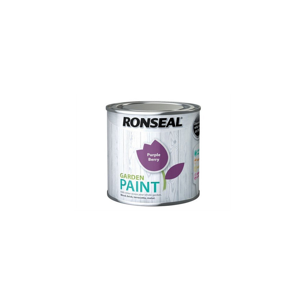 Ronseal 37377 Garden Paint Purple Berry 250Ml
