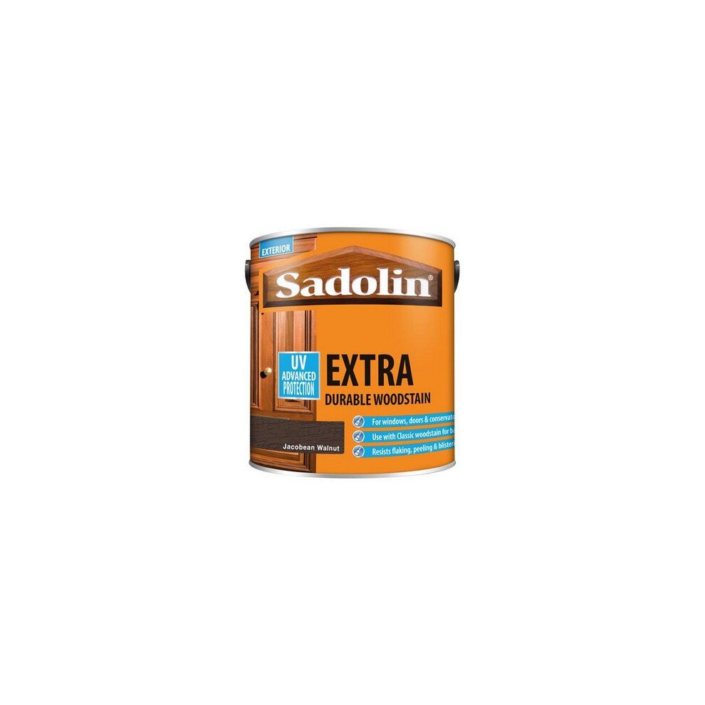 Sadolin 5028540 Extra Durable Woodstain Jacobean Walnut 2.5 Litre