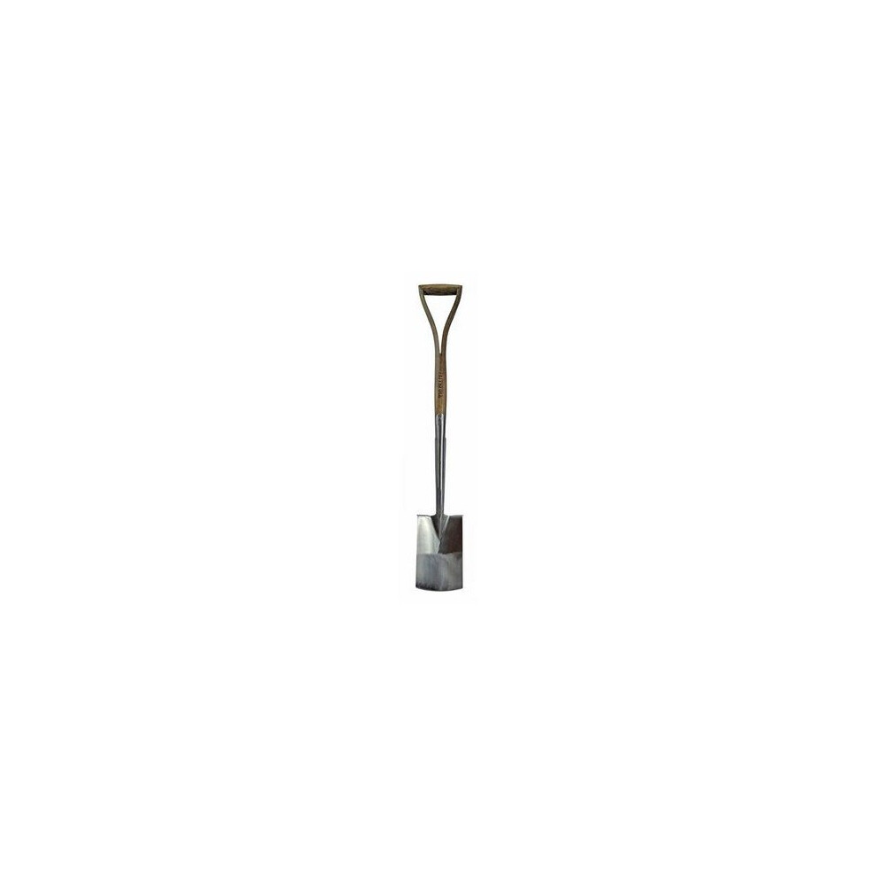Faithfull FAIPRESBSSS Prestige Stainless Steel Border Spade Ash Handle