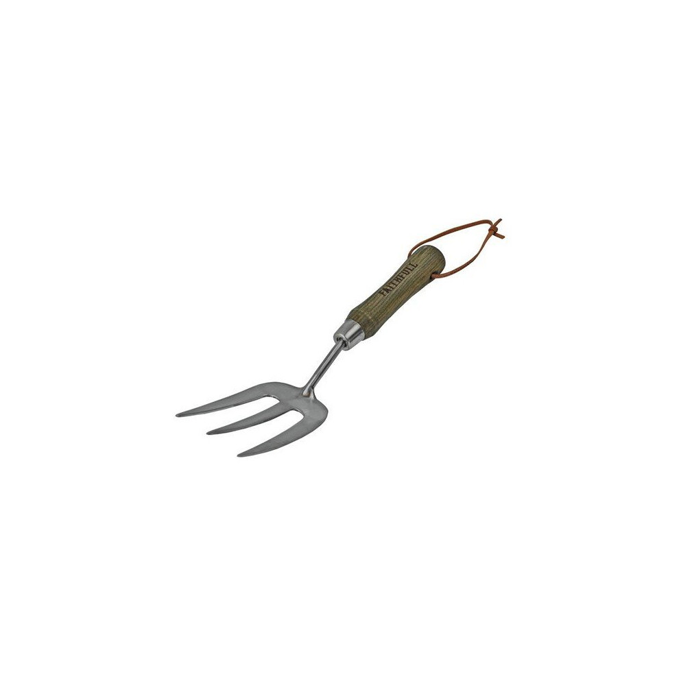 Faithfull FAIPRESHFSS Prestige Stainless Steel Hand Fork Ash Handle
