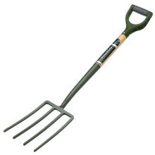 Bulldog 7103772890 Evergreen Digging Fork 28" Wooden Handle Plastic Ergo