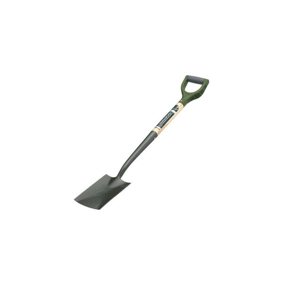 Bulldog 7102772890 Evergreen Border Spade 28" Wooden Handle Plastic Ergo