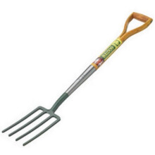 Bulldog 5715042820 Premier Border Fork 28in Wooden Handle - Ash Shaft, D Grip, for Borders, Weeding & Manure