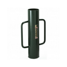 Bulldog PD1 Premier Post Driver - Double-Handed, 24 in x 5.5 in Steel Rammer for Heavy Ground, Fits Round or Square Posts