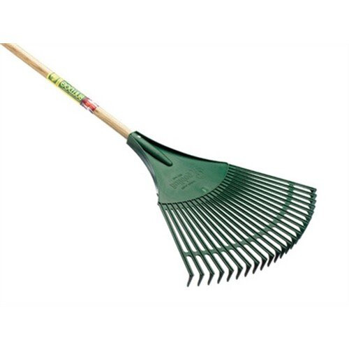 Bulldog Bulldog BPR Plastic Leaf Rake 48" Wooden Handle