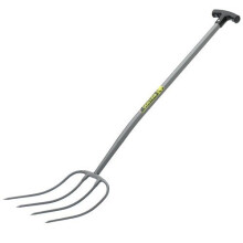 Bulldog BMFT Manure Fork 4 Prong Steel Shaft T Handle