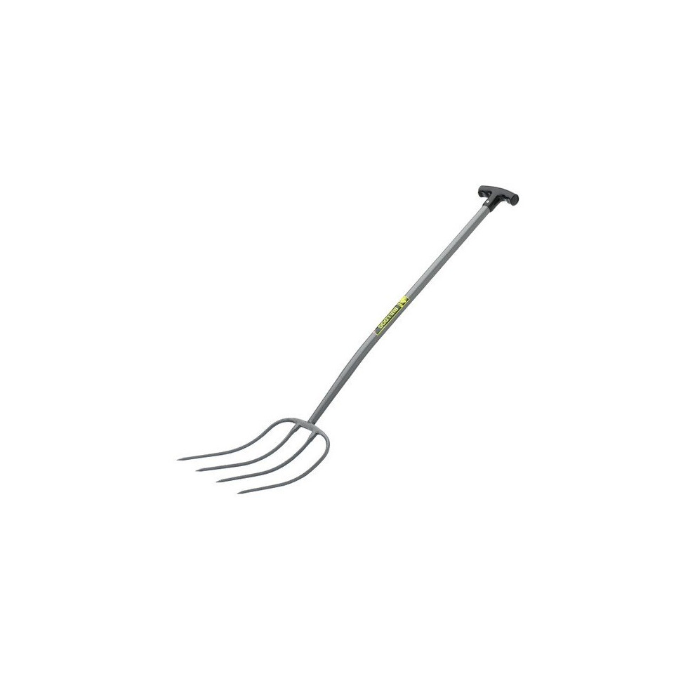 Bulldog BMFT Manure Fork 4 Prong Steel Shaft T Handle