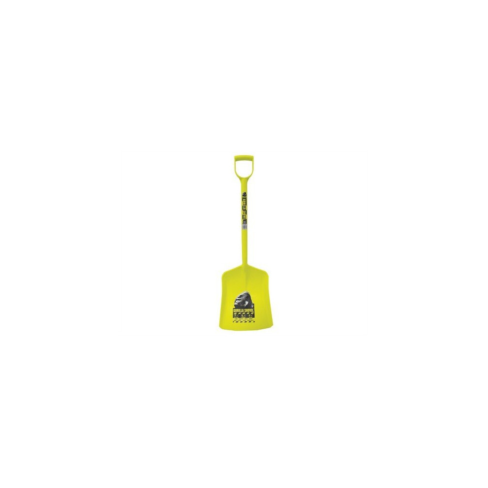 Gorilla Tubs 119/1PPY One Piece Plastic Shovel - Yellow