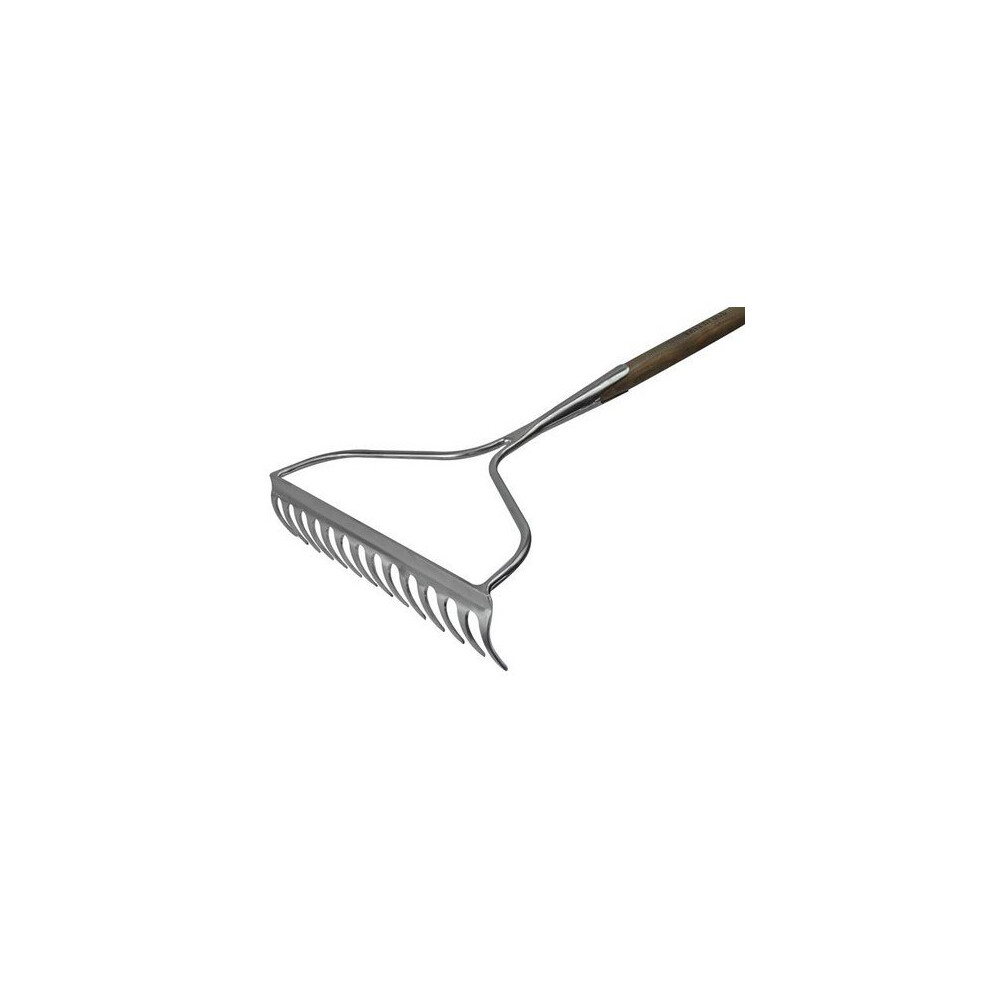 Faithfull FAIPRESGRSS Prestige Stainless Steel Garden Rake Ash Handle