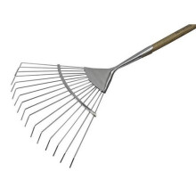 Faithfull FAIPRESLRSS Prestige Stainless Steel Lawn Rake Ash Handle