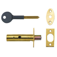 Yale P-2-PM444-PB Door Security Bolt Brass Pack of 2 with 1 Key