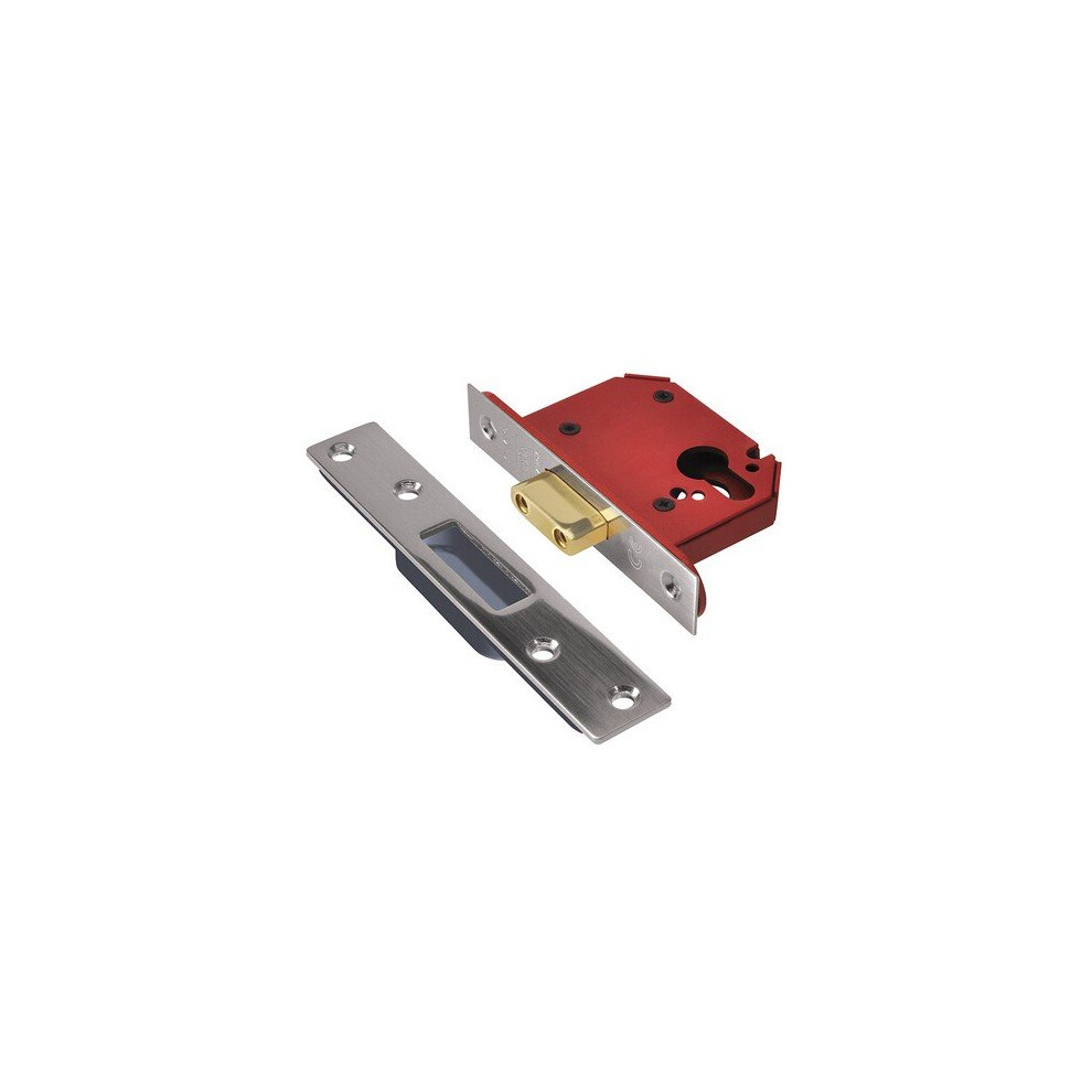 UNION JL21EUS-SS-3.0 StrongBOLT Euro Deadlock Stainless Steel 81mm 3in