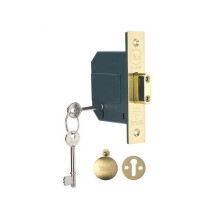 Yale Locks 655620205025 PM562 Hi-Security BS 5 Lever Mortice Deadlock 81mm 3in Polish Brass