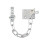 Yale Yale Locks V-WS6-SC WS6 Security Door Chain - Satin Chrome Finish 1