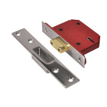 UNION Y2105S-SS-2.5 StrongBOLT Stainless Steel 5 Lever Mortice Deadlock Visi 68mm 2.5in