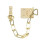 Yale Yale Locks V-WS6-EB WS6 Security Door Chain - Electro Brass Finish 1