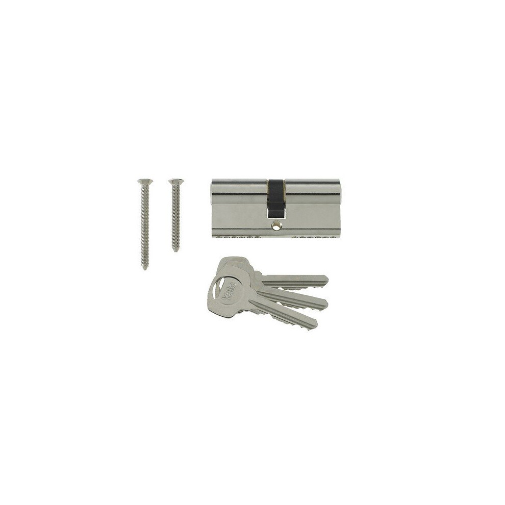 Yale Locks PKM4050-NP Euro Double Cylinder Kitemark 40 x 50 100mm Nickel Plated Visi