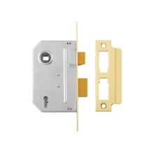 Yale Locks 650246285166 PM246 Internal 2 Lever Mortice Sashlock Polished Brass 80mm 3in