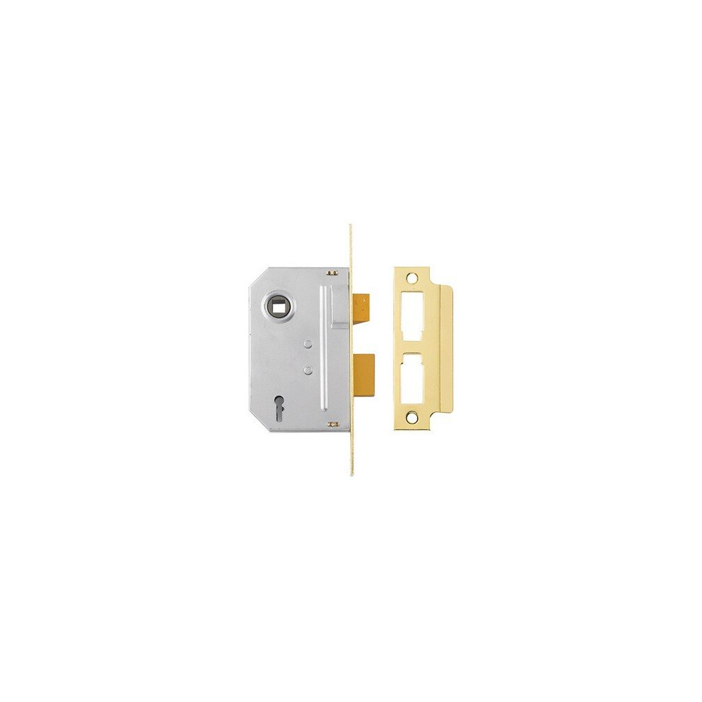 Yale Locks 650246285166 PM246 Internal 2 Lever Mortice Sashlock Polished Brass 80mm 3in