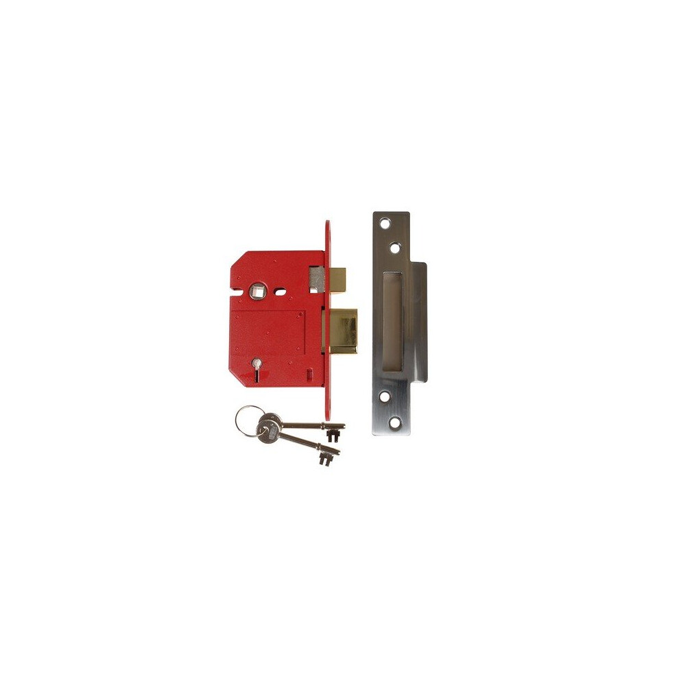 Union J2200S-SC-3.0 - 5 Lever Mortice Sash Lock Strongbolt - 3.0'' 81mm Satin SS - Image 9
