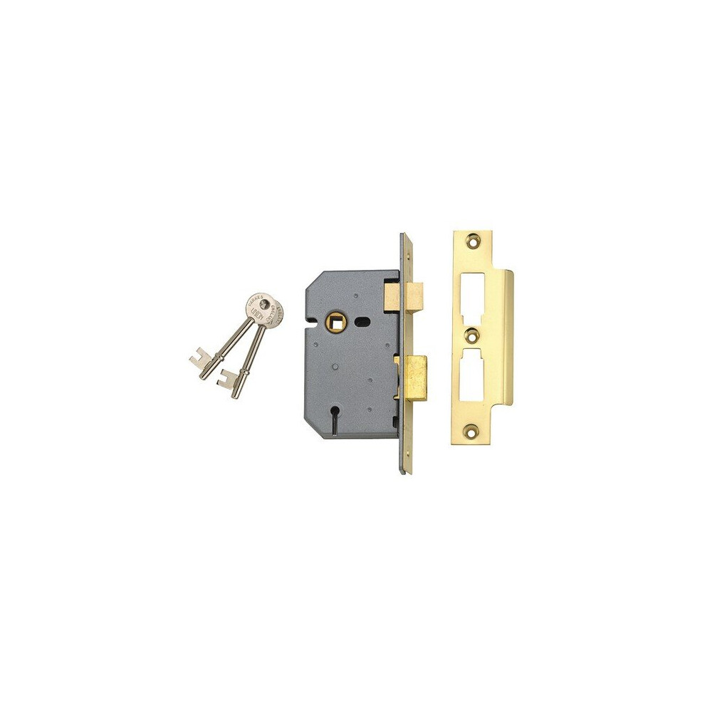 Union Y-2277-Sc-2.50 3 Lever Mortice Sashlock Satin Chrome 65Mm 2.5In Visi 5011802000650