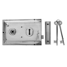 Yale Locks 60334305162 P334 Rim Lock Chrome Finish 156 x 104mm Visi