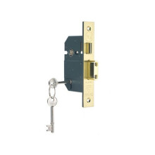 Yale Locks 655600205025 PM560 Hi-Security BS 5 Lever Mortice Sashlock Polish Brass 81mm 3in