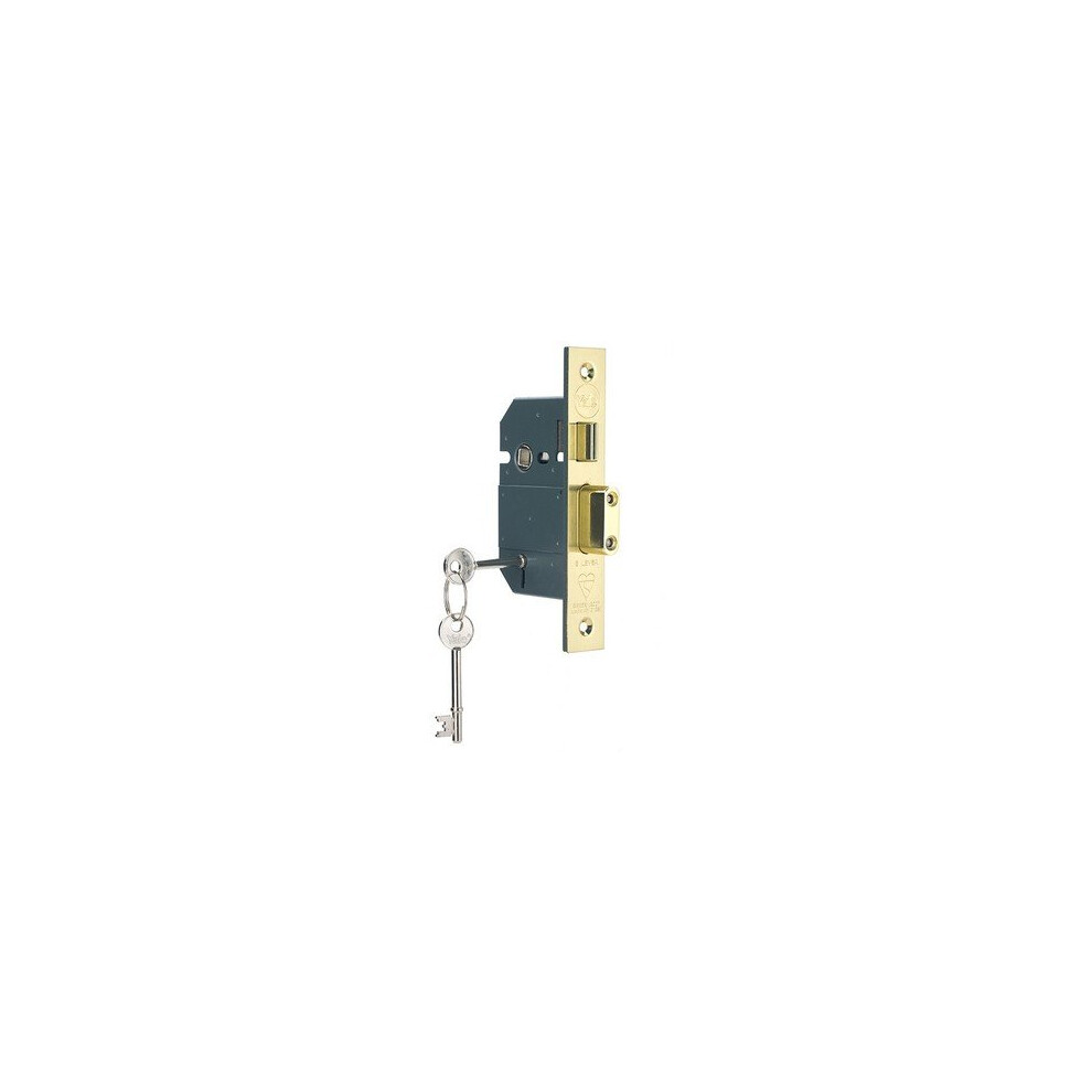 Yale Locks 655600205025 PM560 Hi-Security BS 5 Lever Mortice Sashlock Polish Brass 81mm 3in